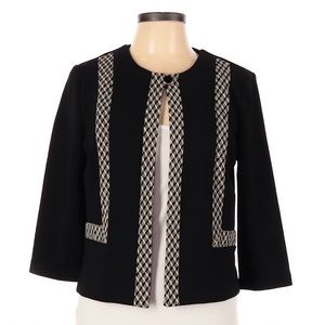 Danny & Nicole Open Front Suit Blazer Jacket